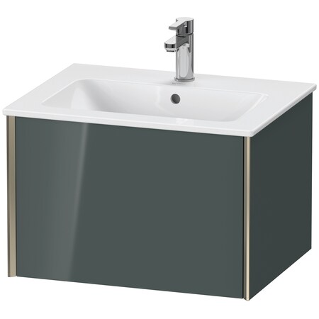 Xviu Wall-Mounted Vanity Unit Dolomiti Gray High Gloss